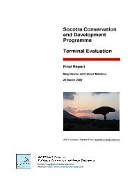 Sustain.Dev. & Biodiv. Conserv.-Socotra-II