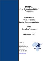 Ethiopia: Civil Service Reform Strategy and Implementation Plan for Decentralized Service Delivery in the Emerging Regions