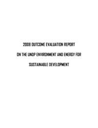 Outcome Evaluation: Energy & Environment Portfolio
