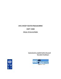 UNV/UNDP  Youth Programme 2007-2008, Kyrgyzstan