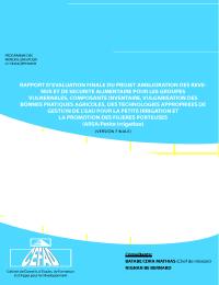 RAPPORT D'EVALUATION FINALE DU PROJET AMELIORATION DES REVENUS ET DE SECURITE ALIMENTAIRE POUR LES GROUPES