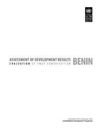 Assessment of Development Results: Benin