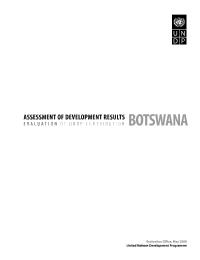 Assessment of Development Results: Botswana