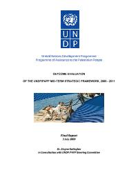 OUTCOME EVALUATION OF THE UNDP/PAPP MID-TERM STRATEGIC FRAMEWORK, 2008 - 2011