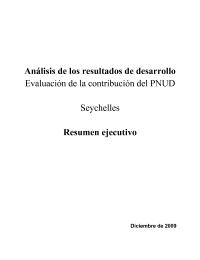 Assessment of Development Results: Seychelles