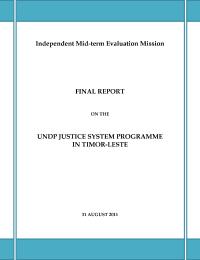 Mid-term evaluation on UNDP support to Justice Sector