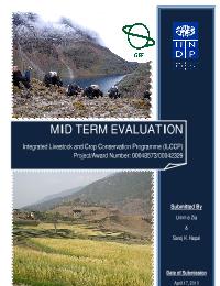 Mid Term Evaluation for Integrated Livestock and Crop Conservation Programme (ILCCP)