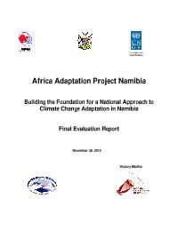 Namibia Building Foundation for Climate Change Adaptation (NAM-AAP)