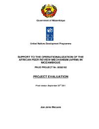 Operationalisation of the African peer review mechanism (APRM) in Mozambique