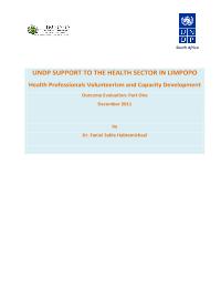 Outcome Evaluation of UNDP's Capacity Development Programme for the Enhancement of Service Delivery through Good Governance and Capacity Development in South Africa