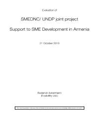 Support to SME Sector Development Project (s) Evaluation