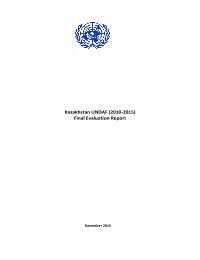 Final UNDAF evaluation