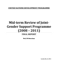 Joint Gender Support Programme
