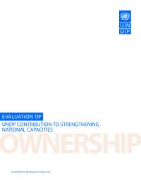 Evaluation of UNDP Contribution to Strengthening National Capacities