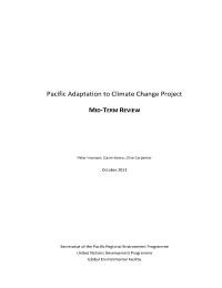 Pacific Adaptation to Climate Change (PACC)