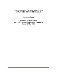 Evaluation of the Caribbean Risk Management Initiative