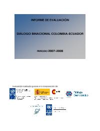 Diálogo Binacional Colombia Ecuador