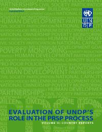 Evaluation of UNDP's Role in PRSP Process