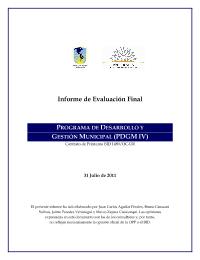 URU/04/007"Evaluación final del Programa de Desarrollo y Gestión Municipal"