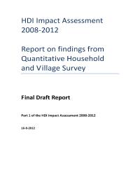 Human Development Initiative (HDI) Impact Assessment