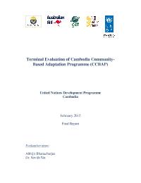 Cambodia Community Based Adaptation Programme (CCBAP) - Terminal Evaluation