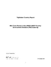 Mid Term Review of the UNDP-UNEP Poverty-Environment Initiative Scale-up