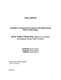 Final Evaluation of Aid for Trade project Phase I