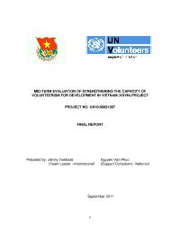 Mid-Term Evaluation of Strengthening the Capacity of Volunteerism for Development in Vietnam (VDVN) Project