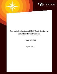 Evaluation of UNV's Contribution to national volunteers infrastructures