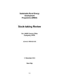 Sustainable Rural Energy Development (SRED)