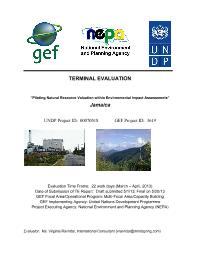 Final Evaluation for  Piloting Natural Resource Valuation within Environmental Impact Assessments