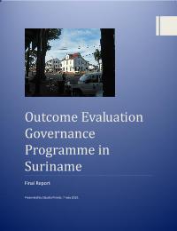 Outcome evaluation: Governance Programme in Suriname