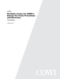Portfolio review for UNDP's Bureau for Crisis Prevention and Recovery