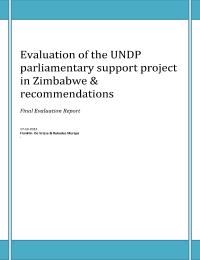 Evaluation of the Support to Parliament Programme project in Zimbabwe & recommendations