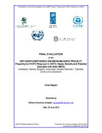 Final Project Evaluation of Preparing for HCFC phase-out