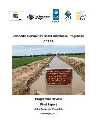 Cambodia Community Based Adaptation Programme (CCBAP) - Mid Term Review