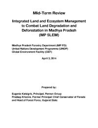 Mid term evaluation - Sustainable Land and Ecosystem Management (Madhya Pradesh)