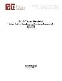 UNDAF Mid-Term Review