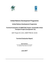 Terminal evaluation - Sustainable Urban Transport