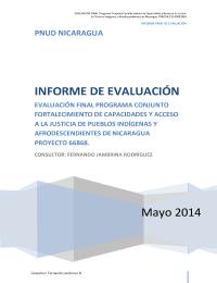 Evaluación final: Fortalecimiento de capacidades y acceso a la Justicia