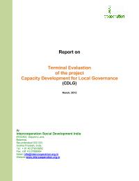 Terminal evaluation - Capacity Development for Local Governance