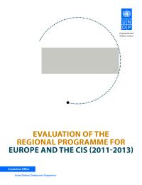 Evaluation of the Regional Programme for Europe and the CIS (2011-2013)