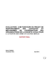 Evaluation finale du projet «Renforcement des capacités et des mécanismes de coordination de la société civile pour atteindre les OMD»