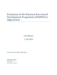 Evaluation of National Area-Based Development Project Phase-III