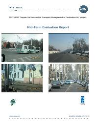 Mid-Term Evaluation Report on "Support to Sustainable Transport Management in Dushanbe city" project
