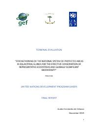 Evaluacion final del Proyecto Sustainable Management Forest in Equatorial Guinea