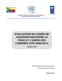 Evaluation du cadre de cooperation entre le PNUD et l?union des Comores (CPD 2008-2014)