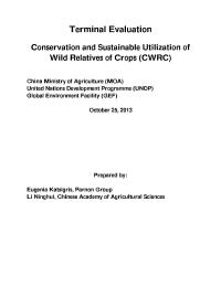 China Agricultural Biodiversity Conservation final evaluation