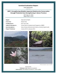 Terminal Evaluation - Strengthening Globally Important Biodiversity Conservation through Protected Areas in Gansu Province