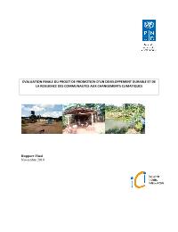 Evaluation finale du projet "Promotion d'un développement durable et de la résilience aux changements climatiques"